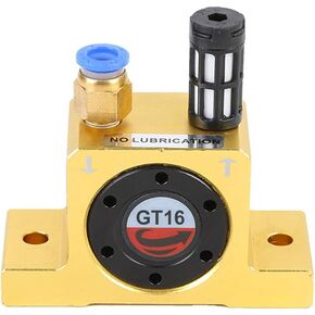 G 1/4" GT25 Industrial Turbine Vibrators, Pneumatic Compressed Air Power Turbine Vibrator Wheel Type Silent Golden Industrial Turbine Vibrator with Muffler in Saudi Arabia