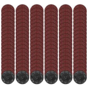 150 Pieces 2 Inch Sanding Discs 36 Grit Roll Lock Die Grinder for Die Grinder Surface Prep Sanding Disc for Surface Prep Strip Grind Polish Finish Burr Rust Paint Removal Red in Saudi Arabia