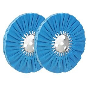 10" Blue Airway Buffing Wheel,5/8'' Arbor Hole,16 Plys/Coarse Polishing for Angle Grinder,2PCs in Kuwait