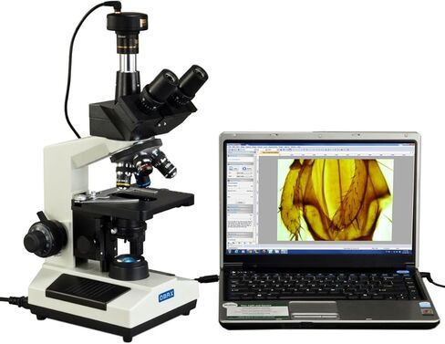 OMAX 40X-1600X Trinocular Compound Replaceable LED Microscope with 3MP Digital Camera in Saudi Arabia