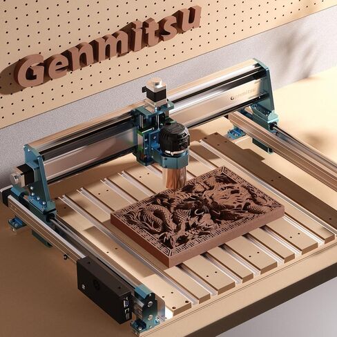 Genmitsu XZ-axis Extension Kit for 4040-PRO/4040-PRO MAX CNC Router Machine, with Linear Rails Driven, for Large Wood Engraving Carving Projects, Extend X-axis to 600mm, Upgrade 4040 to 6040/6060 in Saudi Arabia