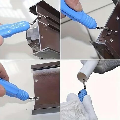 1Pc Blue Stainless Steel NB1100 Deburring Tool Kit Precision Edge Burr Removal on Copper,Iron, Brass,and PVC Plumbing Pipes,3D Printing Plastics,Resin Art,Metal Work,Deburring Cutters Cutting Tools in Saudi Arabia