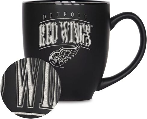 RICO Industries NHL Hockey Utah Mammoth Tribute 15oz Laser محفورة باهت Bistro Bistro - للمشروبات الساخنة أو الباردة in Kuwait