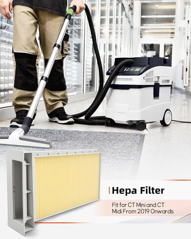 فلتر Hepa مناسب لـ CT Mini/CT Midi 2019-Present استبدال 204201، إطار بلاستيكي عملي in Kuwait