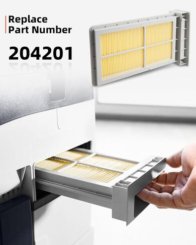 فلتر Hepa مناسب لـ CT Mini/CT Midi 2019-Present استبدال 204201، إطار بلاستيكي عملي in Kuwait