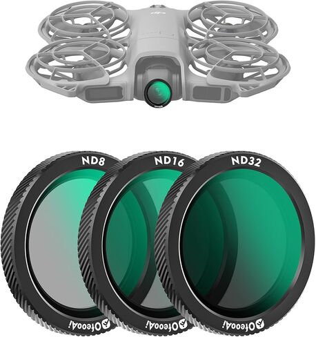 3 عبوات من مرشح ND المغناطيسي لـ DJI Neo 2 (ND8/ND16/ND32) - تعرض رئيسي في ضوء الشمس، يتيح ضبابية الحركة السلسة وسرعة الغالق المثالية لتصوير فيديو جوي احترافي in Kuwait