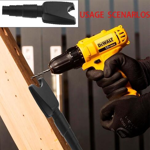Hand-Free Drill Dust Collector - NeilBee Drilling Hole Saw Dust Extraction Tool, Drywall Dust Collector Drill Dust Collector for Vacuum Cleaner, Vacuum Attachment Dust Collector in Saudi Arabia