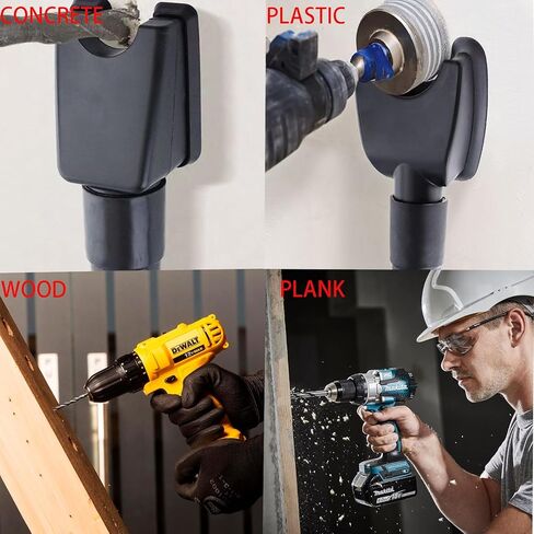 Hand-Free Drill Dust Collector - NeilBee Drilling Hole Saw Dust Extraction Tool, Drywall Dust Collector Drill Dust Collector for Vacuum Cleaner, Vacuum Attachment Dust Collector in Saudi Arabia