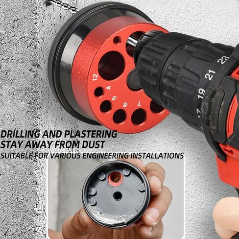 Electric Drill Dust Collector Tool, Household Punching Dust Storage Tool Porous Bit Household Punching Drilling Dust Storage Control Cover for Most Drill Bits and Hole Saws in Saudi Arabia