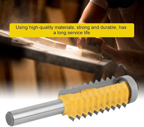 Bordstract 8mm Shank Finger Glue Joint Router Bit, Carbide Woodworking Milling Cutter Router Bit Multi Tooth Cutter for Wave Type Wood Milling(8x41) in Saudi Arabia