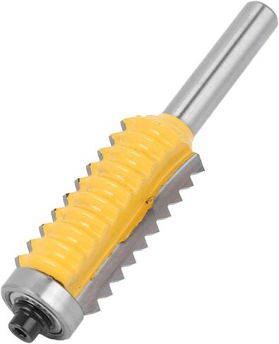 Bordstract 8mm Shank Finger Glue Joint Router Bit, Carbide Woodworking Milling Cutter Router Bit Multi Tooth Cutter for Wave Type Wood Milling(8x41) in Saudi Arabia