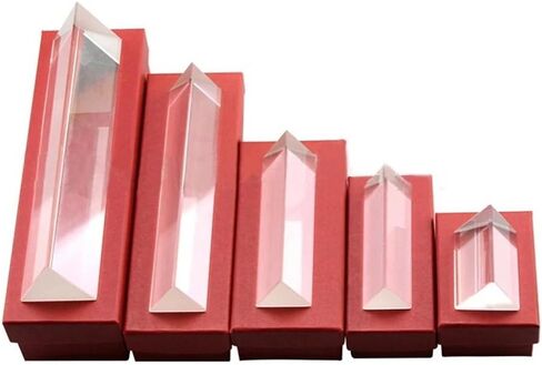 JOEBO Microscope Kit Triangular Prism BK7 Optical Prisms Glass Suitable for Physics Teaching Refracted Light Spectrum Rainbow Microscope Lens Adapters (Color : 30mmx30mmx30mmx150mm) in Saudi Arabia