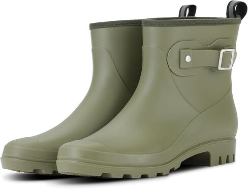 Women's Short Rain Boots Waterproof, Chelsea Ankle Rain Shoes Rubber Garden Boot for Ladies in Saudi Arabia