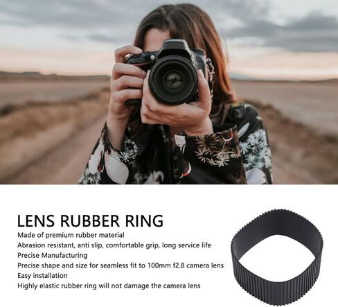 Optimized Lens Focusing Grip with Rubber Ring for Camera Lens. Focusing Grip Designed for EF 100mm F2.8 L Lens, Enhancing Grip and Comfort. Rubber Ring Replacement Part for Improve in Saudi Arabia