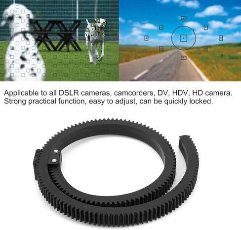 مجتذب التركيز، حزام حلقة تروس لين بعد التركيز قابل للتعديل، لملحقات كاميرا الفيديو SLR DSLR in Kuwait