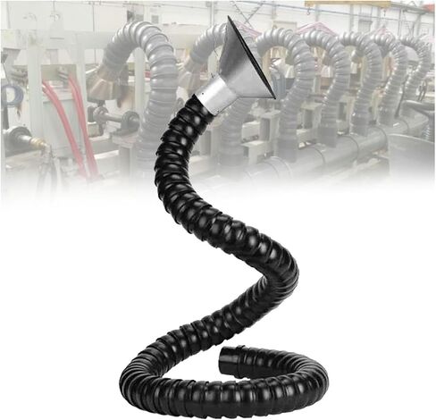 3ft Flexible Smoke Extraction Hose - Plastic Air Duct Collector Arm with Hood for Soldering, Welding, and Dust Removal System (WH 2M/6.5FT, ID 160MM/6.2 in) in Saudi Arabia