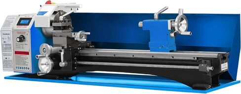 7" X 12" Mini Metal Lathe Machine, 550w Precision Benchtop Lathe with 3" 3-Jaw Chuck, 0-2500 RPM Variable Speed Nylon Gears & Tool Box for Metal Turning in Saudi Arabia