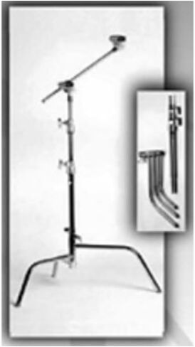 Matthews 20" C+ Stand with Turtle Base and Grip Head and Arm, Chrome in Saudi Arabia