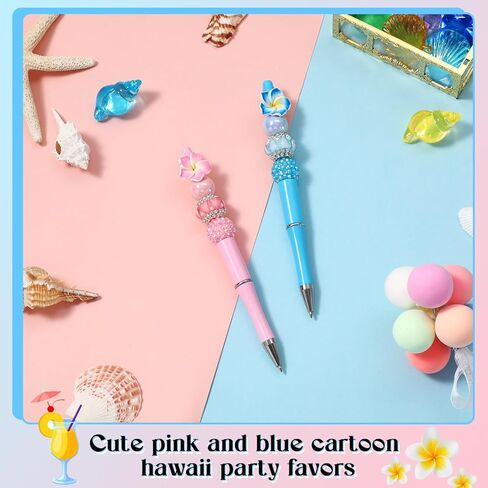 Yeaqee 2 Pcs Witch Beadable Pens Bulk Princess and Witch Party Favors Pink and Green Gift Pens Set Plastic Bead Pens for Friends Girls Friendship Matching Office School for Party Supplies Gifts in Kuwait