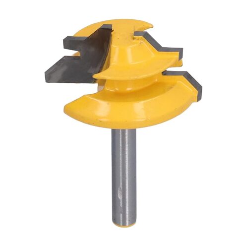 45 Degree Router Bit High Abrasion Resistance Woodworking Tenon Cutter for Woodworkers and DIY Projects 6mm Shank in Saudi Arabia