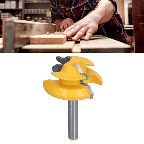 45 Degree Router Bit High Abrasion Resistance Woodworking Tenon Cutter for Woodworkers and DIY Projects 6mm Shank in Saudi Arabia
