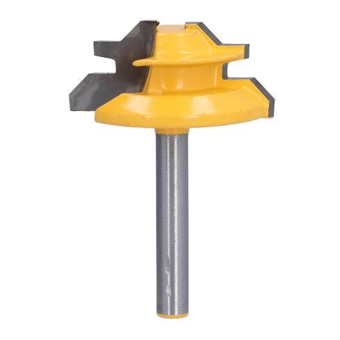 45 Degree Router Bit High Abrasion Resistance Woodworking Tenon Cutter for Woodworkers and DIY Projects 6mm Shank in Saudi Arabia