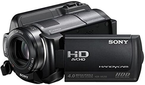 سوني HDR-XR200V 120 جيجابايت 15x بصري/180x تكبير رقمي MSPRODuo 1080i كاميرا فيديو مع نظام تحديد المواقع، HDMI وشاشة لمس LCD 2.7 بوصة (أسود) (متجدد) in Kuwait