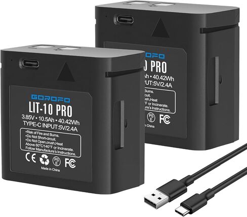 عبوتان من بطارية ليثيوم LIT-10 القابلة لإعادة الشحن، لكاميرات Spypoint Link-Micro وCell-Link وLM2 وLink-Micro-S-LTE الخلوية (بطاريتان) in Saudi Arabia