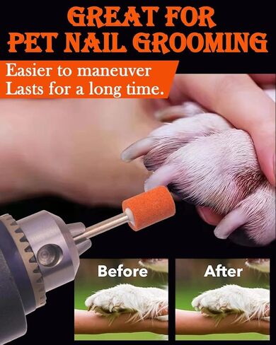 18 Pcs Sanding and Grinding Drill Bit Set, 1/8" Shank Rotary Tool Attachments, Diamond and Aluminium Oxide for Metal, Stone, Ceramic, Glass Polishing, Carving, Rust Removal, Smoothing, Sharpening in Kuwait