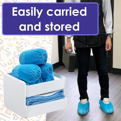 100 Pack Extra Large Disposable Blue Boot and Shoe Covers - Indoor Reusable Shoe Covers Disposable - Non Slip Booties - Fits US Men's Size 14 and Women's 16 Size in Saudi Arabia
