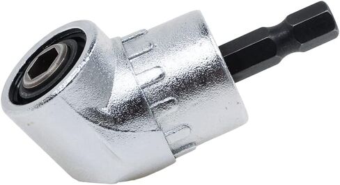مفك مثقاب بزاوية يمنى، ملحق مثقاب بزاوية يمنى 105 درجة، محول مثقاب للمساحات الضيقة، محرك تأثير سريع التغيير ومقبس لقم مغناطيسي - فضي in Saudi Arabia