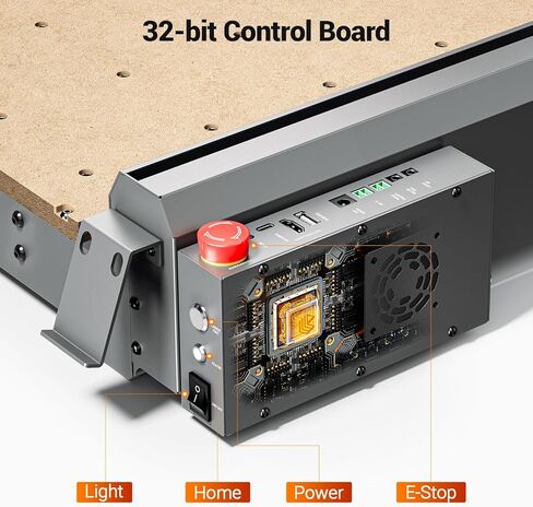 Artsian 01 CNC Router Machine 12000 RPM 300W GRBL Control 3-Axis Engraving 0.1mm دقة المغزل وضع الليزر التبديل نطاق العمل الصناعي 16.53 بوصة × 16.53 بوصة × 3.54 بوصة حفارة 98٪ تم تجميعها مسبقًا in Kuwait