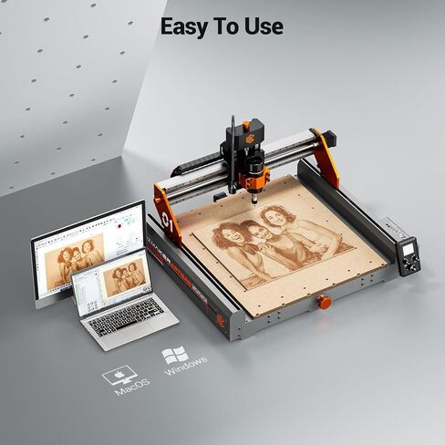 Artsian 01 CNC Router Machine 12000 RPM 300W GRBL Control 3-Axis Engraving 0.1mm دقة المغزل وضع الليزر التبديل نطاق العمل الصناعي 16.53 بوصة × 16.53 بوصة × 3.54 بوصة حفارة 98٪ تم تجميعها مسبقًا in Kuwait