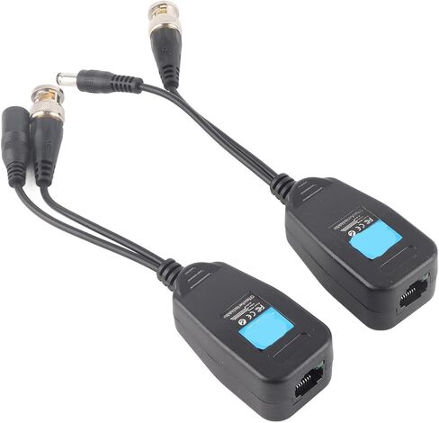 Dioche BNC إلى RJ45 زوج واحد من جهاز الإرسال والاستقبال BNC إلى موصل RJ45، يدعم/TVI/AHD، مناعة الضوضاء 60 ديسيبل، تركيب UTP فعال من حيث التكلفة لكاميرات CCTV in Kuwait
