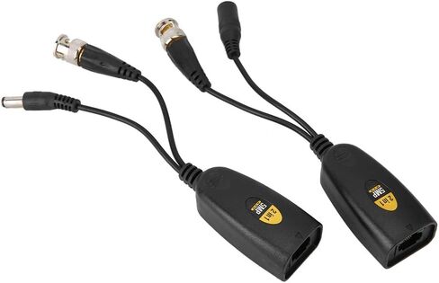 Dioche 1 زوج 5MP عالية الوضوح فيديو قوة Balun جهاز الإرسال والاستقبال الملتوي زوج الارسال لنظام كاميرا CCTV الأمن ABS البلاستيك 12V48V in Kuwait