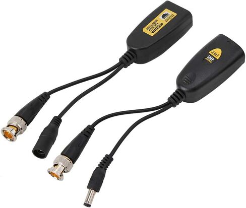 Dioche 1 زوج 5MP عالية الوضوح فيديو قوة Balun جهاز الإرسال والاستقبال الملتوي زوج الارسال لنظام كاميرا CCTV الأمن ABS البلاستيك 12V48V in Kuwait