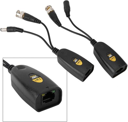 Dioche 1 زوج 5MP عالية الوضوح فيديو قوة Balun جهاز الإرسال والاستقبال الملتوي زوج الارسال لنظام كاميرا CCTV الأمن ABS البلاستيك 12V48V in Kuwait