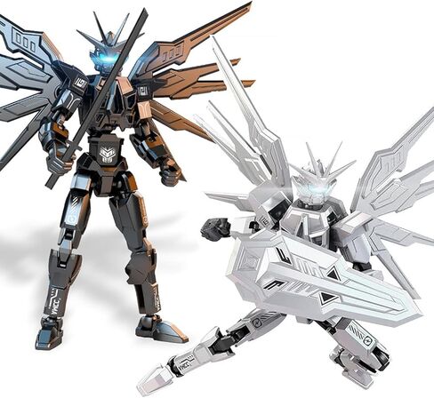 T13 Action Figure 2Pack Sets-تم تجميع لعبة ثلاثية الأبعاد التي تم تجميعها بالفعل مع Dummy 13 ، Titan 13 Robot T-13 Model Dummy Toys Kit لـ 6 7 8 9 10 11 12 سنة هدية للأطفال والكبار in Saudi Arabia