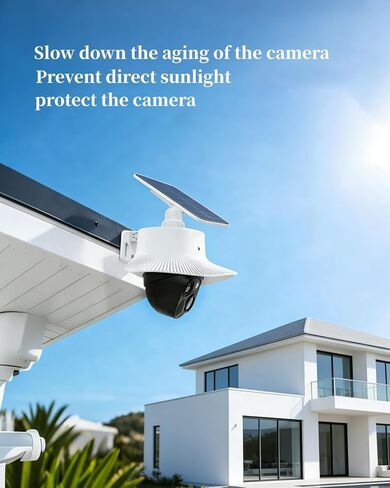 Outdoor Rain Cover for Solar Security Cameras, Compatible with Eufy S340, Dustproof and UV Resistant in Kuwait