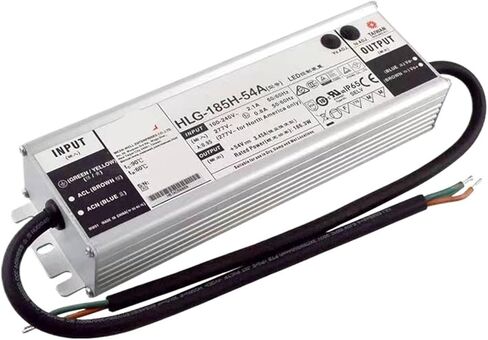 HLG-185H سلسلة الإضاءة سائق مقاوم للماء تحويل التيار الكهربائي 12/24/30/36/48/54A (HLG-185H-48A) in Kuwait