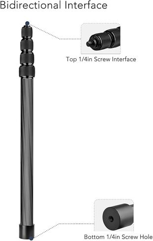 Diyeeni كاميرا Monopod 61 بوصة ترايبود موسع قضيب، سبائك الألومنيوم مركز العمود Gimbal تمديد القطب تلسكوبي عصا قضيب لكاميرات ترايبود / SLR كاميرات العمل in Kuwait