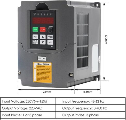 1.5KW ER11 air-cooled spindle motor 220v/380v 4pcs bearings 1.5kw HY inverter & 65mm aluminum bracket(380v) in Saudi Arabia