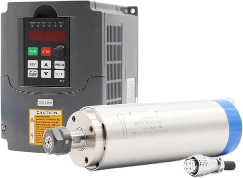 220 فولت/380 فولت 2.2KW ER20 محرك المغزل لتبريد المياه 2.2kw VFD/محرك تردد العاكس (محمل كروي فولاذي، 380 فولت) in Kuwait