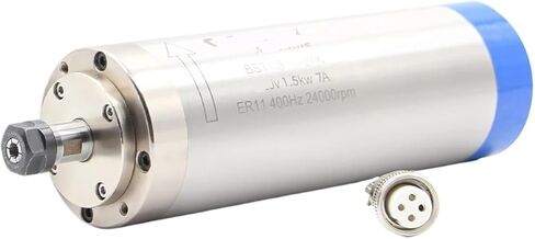 1.5KW ER11 D65mm water-cooled spindle motor 400Hz 4 ball bearings 65 * 196mm in Saudi Arabia