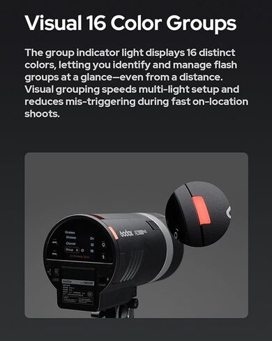 Godox AD300Pro II AD300ProII Outdoor Flash,300Ws 2.4G TTL HSS 1/8000s Studio Flash Monolight, 350 Full Power Flashes, 0.01-1.5s Recycle/16-Color Groups/12W Bi-Color Modeling Lamp in Kuwait