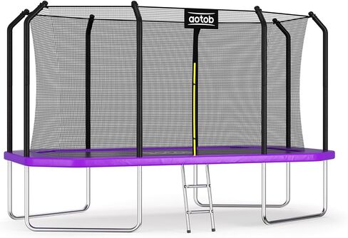 AOTOB 6 FT Trampoline for Kids with Enclosure Net, Heavy Duty Recreational Outdoor/Indoor, ASTM Approved (Green) in Kuwait