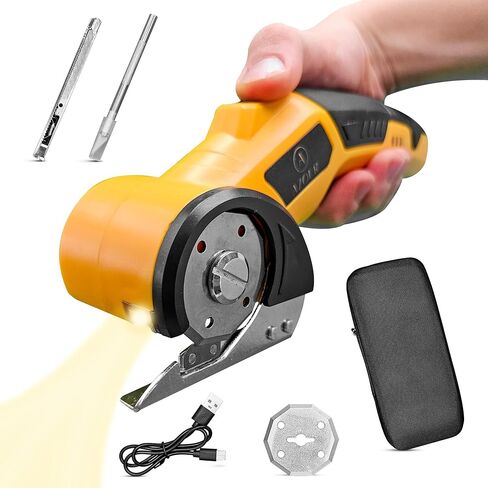Cardboard Box Cutter Tool, Cordless Electric Scissors for Fabric, Box Cutter Electric 4V with Case, Extra Blade, Art Knife, Carving Knife for Carpet, Plastic, and Craft Projects in Saudi Arabia