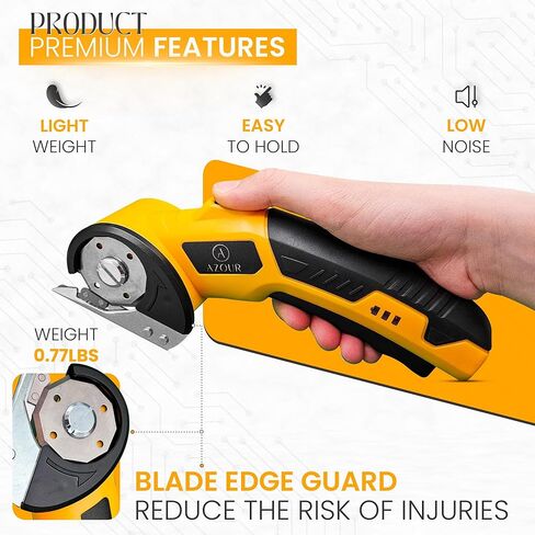 Cardboard Box Cutter Tool, Cordless Electric Scissors for Fabric, Box Cutter Electric 4V with Case, Extra Blade, Art Knife, Carving Knife for Carpet, Plastic, and Craft Projects in Saudi Arabia