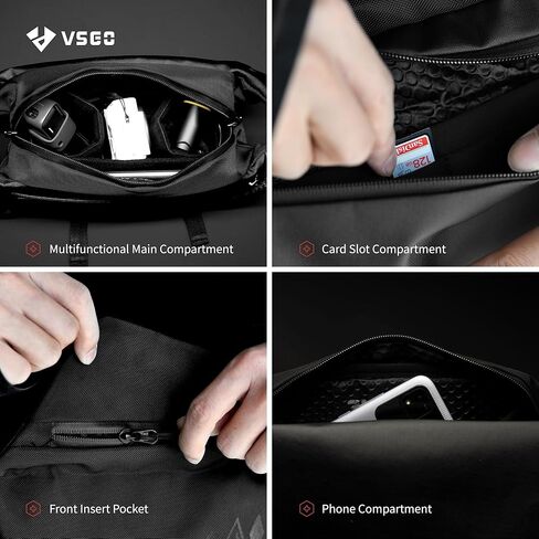 حقيبة كاميرا VSGO 4L، حقيبة كتف كتف مقاومة للماء للرجال والنساء، تناسب الكاميرات بدون مرآة، معدات الطائرات بدون طيار، وأساسيات التكنولوجيا in Kuwait