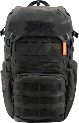حقيبة ظهر للكاميرا التكتيكية PGYTECH OneMo TAC 25L، حقيبة كاميرا تصوير فوتوغرافي مقاومة للماء DSLR/SLR/بدون مرآة مع حقيبة كمبيوتر محمول 15.6 بوصة، حامل ثلاثي القوائم وغطاء للمطر (كامو ليلي داكن) in Kuwait